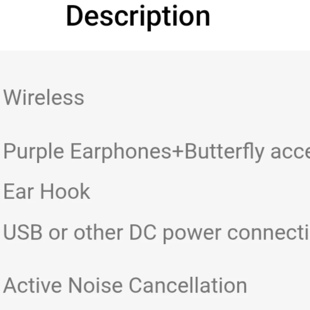 Purple Earphones with Butterfly Accessories